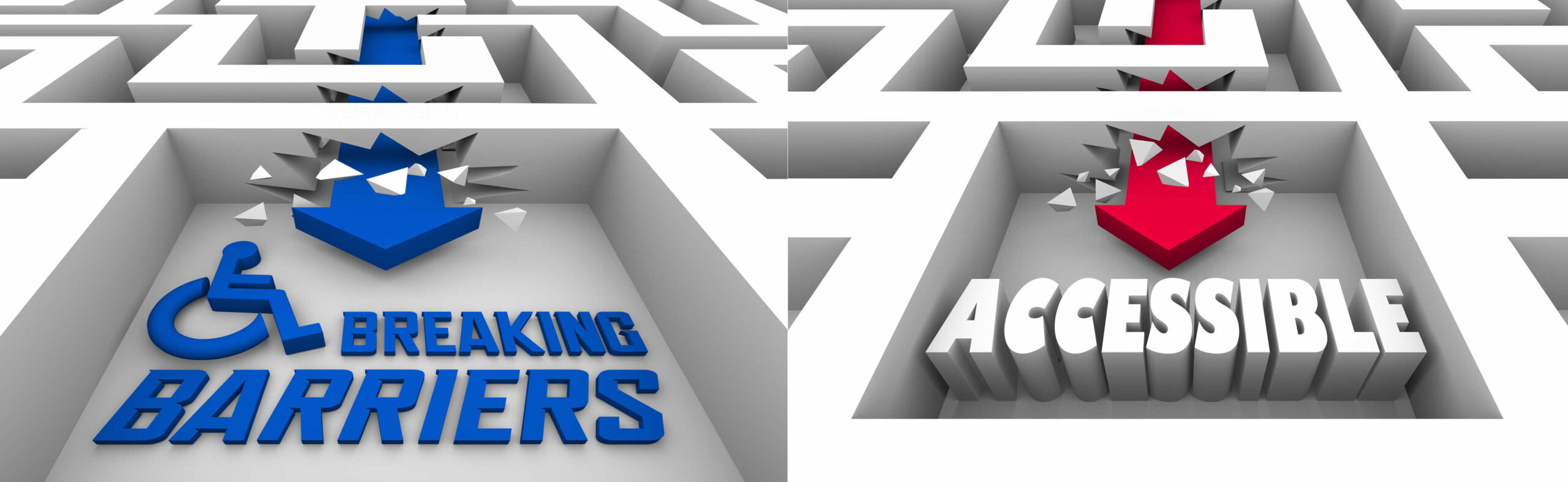 Maze Mashup - Breaking Barriers & Accessible against a maze