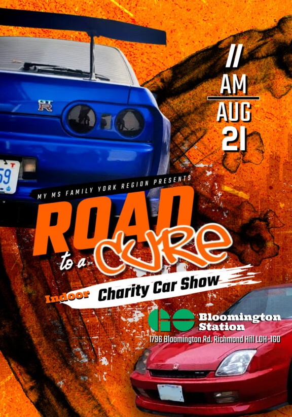Road to a Cure Charity Caar Show - racing car poster