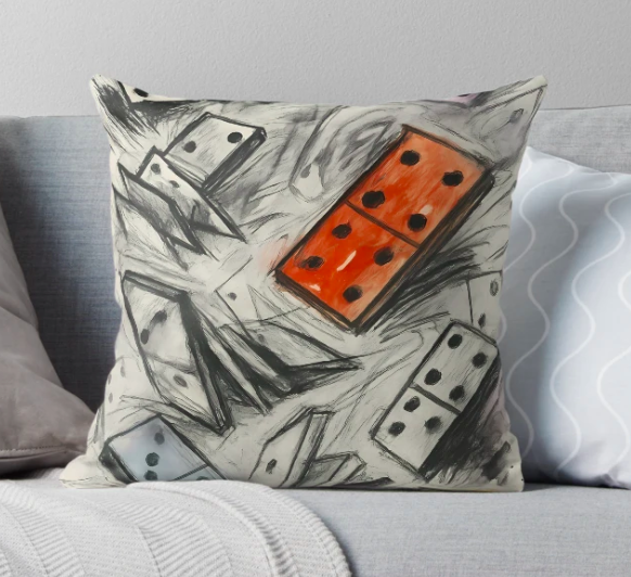 Primary Dominoes Pillow